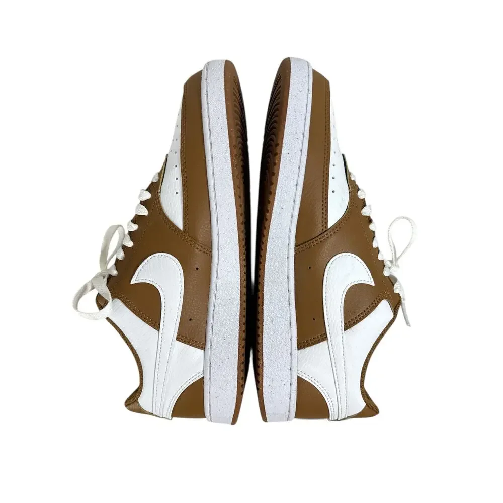 Nike Court Vision Low Next Nature Women’s Shoes Size 10 Light British Tan White - Picture 8 of 14